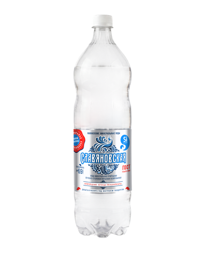 Вода минеральная Славяновская газированная п/б 1,5л., изображение