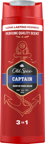 Гель для душа Old Spice Капитан 2в1 п/б 400мл, крупный план