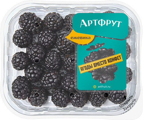Ежевика 125гр., шт, крупный план