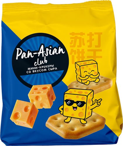 Крекер мини со вкусом сыра PAN ASIAN ф/п 150г., фото
