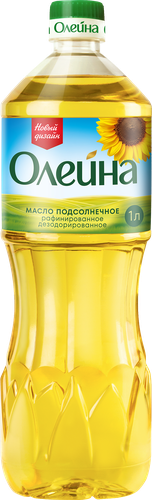 Масло подсолнечное ОЛЕЙНА рафинированное дезодорированное первый сорт, 1л, детальное фото