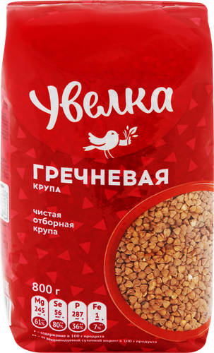 Крупа гречневая УВЕЛКА Экстра, 800г, картинка