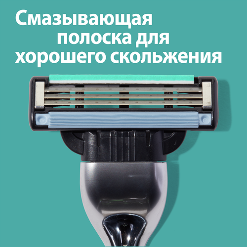 Кассеты GILLETTE Mach-3, 2шт, картинка