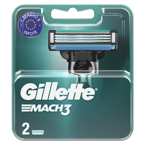 Кассеты GILLETTE Mach-3, 2шт, картинка