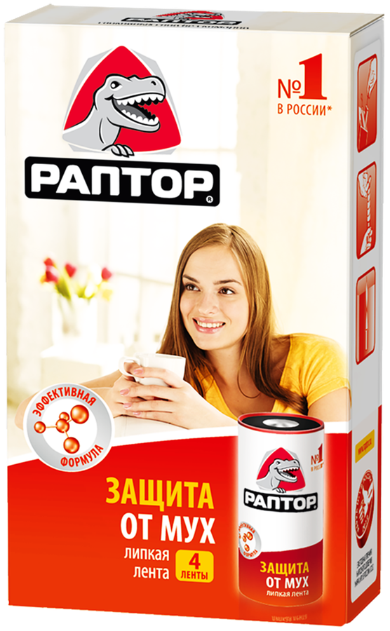 Лента от мух РАПТОР, 4шт, предпросмотр