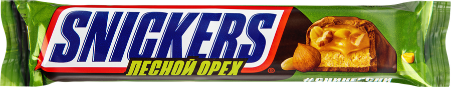 Батончик шоколадный SNICKERS Лесной орех, 81г, превью