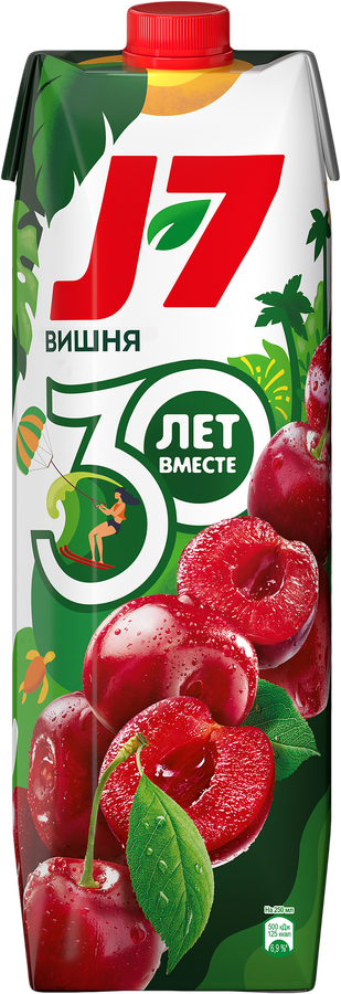 Нектар J7 Вишня осветленный, 0.97л, фото