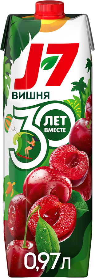 Нектар J7 Вишня осветленный, 0.97л, вид