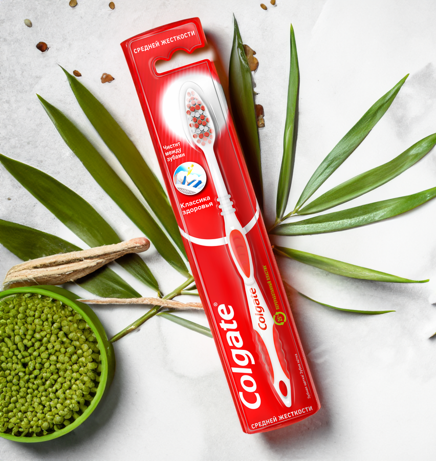 Зубная щетка COLGATE Классика Здоровья, средней жесткости, предпросмотр