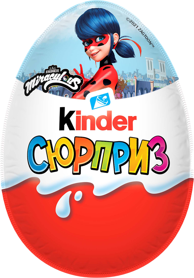 Яйцо шоколадное KINDER Сюрприз из молочного шоколада с игрушкой, 20г, предпросмотр