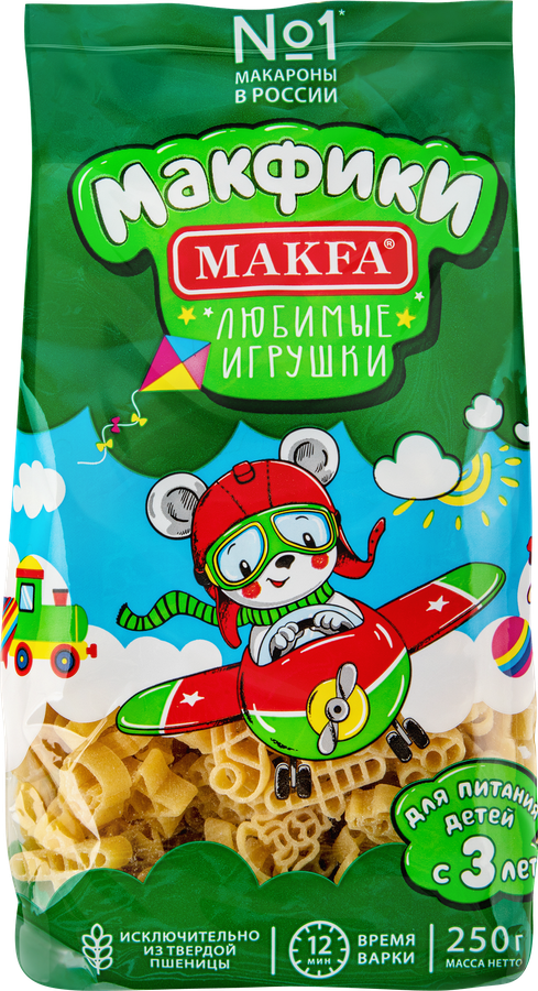 Макароны MAKFA Макфики группа А высший сорт, 250г, предпросмотр