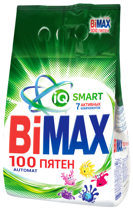 Стиральный порошок BIMAX 100 пятен Automat универсальный, 3кг, превью