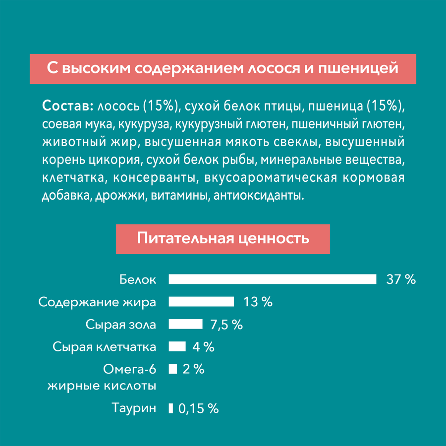 Корм сухой для взрослых кошек PURINA ONE Sterilised с лососем и пшеницей, для стерилизованных, 200г, крупный план