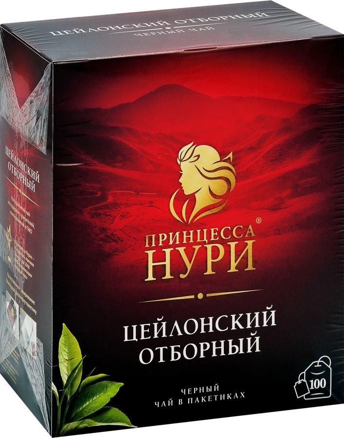Чай черный ПРИНЦЕССА НУРИ Отборный, 100пак, превью