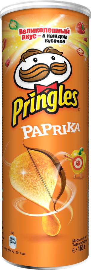 Чипсы картофельные PRINGLES Паприка, 165г, предпросмотр