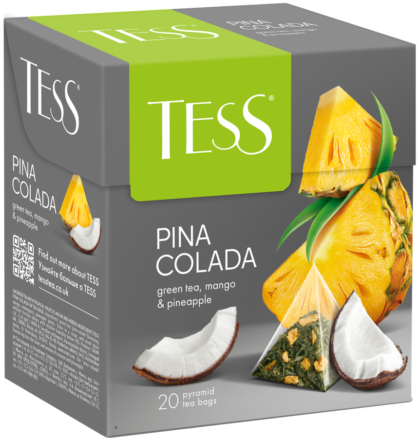 Чай зеленый TESS Pina Coladа, 20пир, предпросмотр