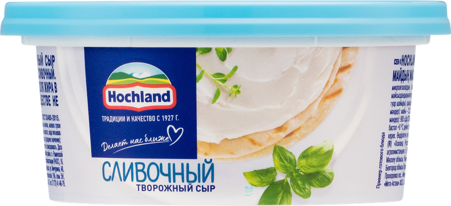 Сыр творожный HOCHLAND сливочный 60%, без змж, 140г, превью