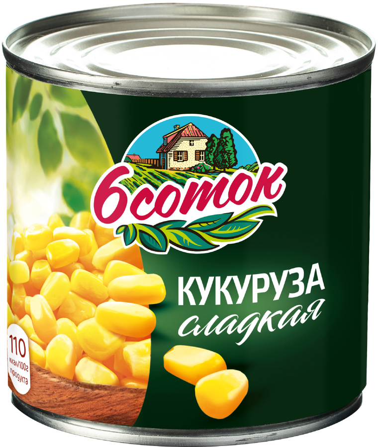 Кукуруза 6 СОТОК сладкая, 340г, предпросмотр