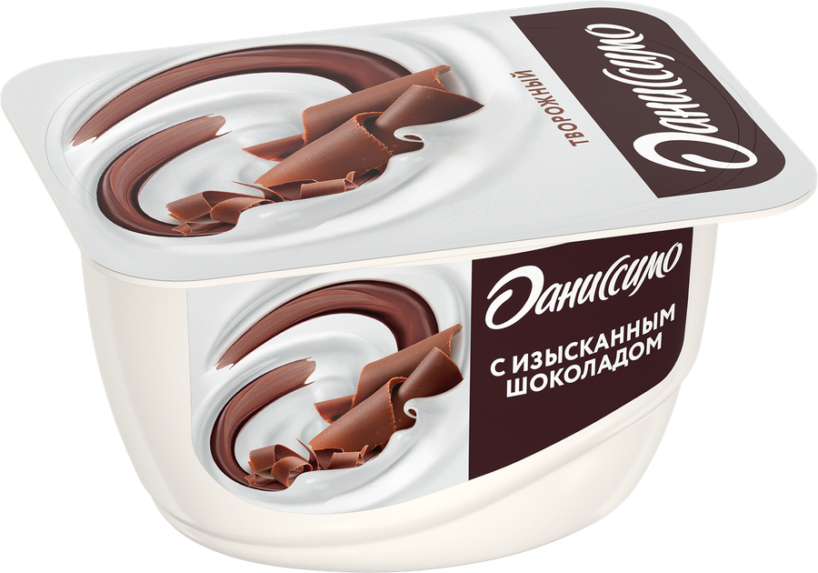Продукт творожный ДАНИССИМО Браво с изысканным шоколадом 6,7%, без змж, 130г, предпросмотр