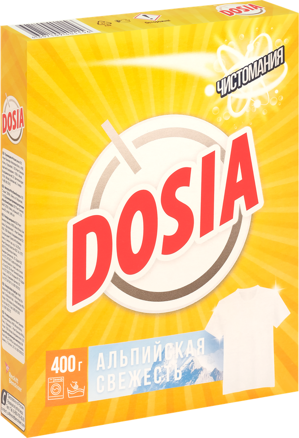 Стиральный порошок для белого белья DOSIA Automat Альпийская свежесть синтетическое, автомат, 400г, превью