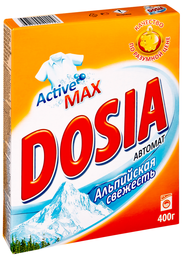 Стиральный порошок для белого белья DOSIA Automat Альпийская свежесть синтетическое, автомат, 400г, превью