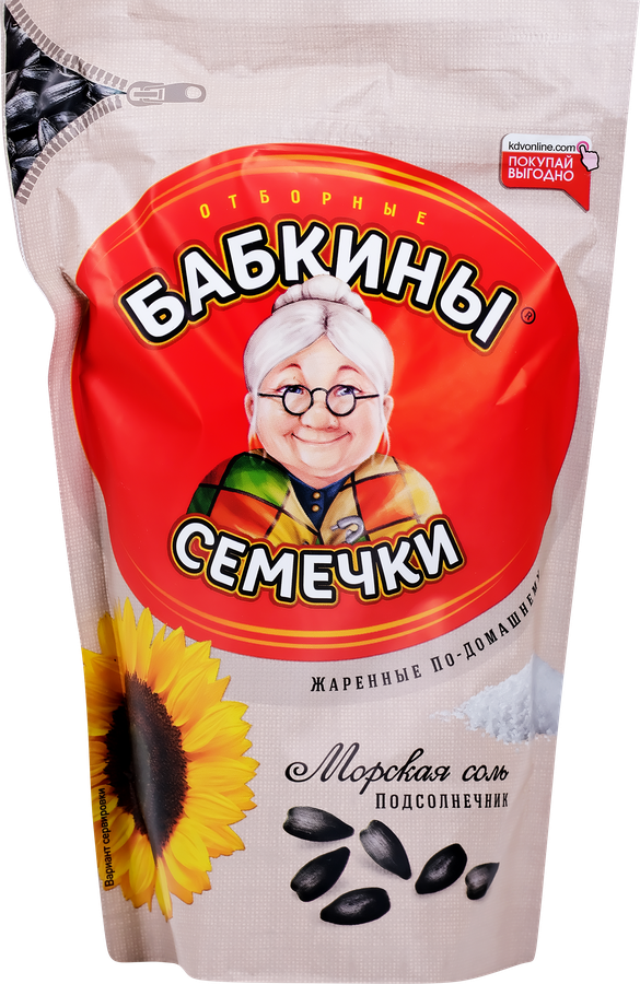Семечки БАБКИНЫ СЕМЕЧКИ соленые, 300г, предпросмотр