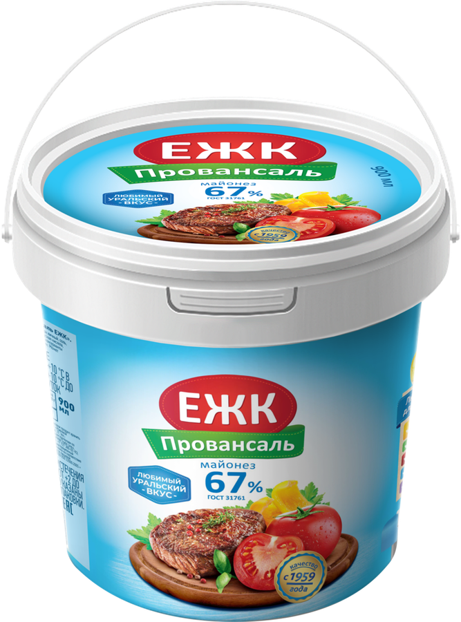 Майонез ЕЖК Провансаль 67%, 900мл, превью