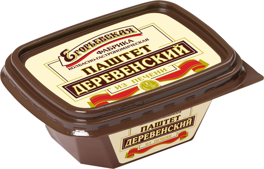 Паштет из печени КФ ЕГОРЬЕВСКАЯ Деревенский, 150г, превью