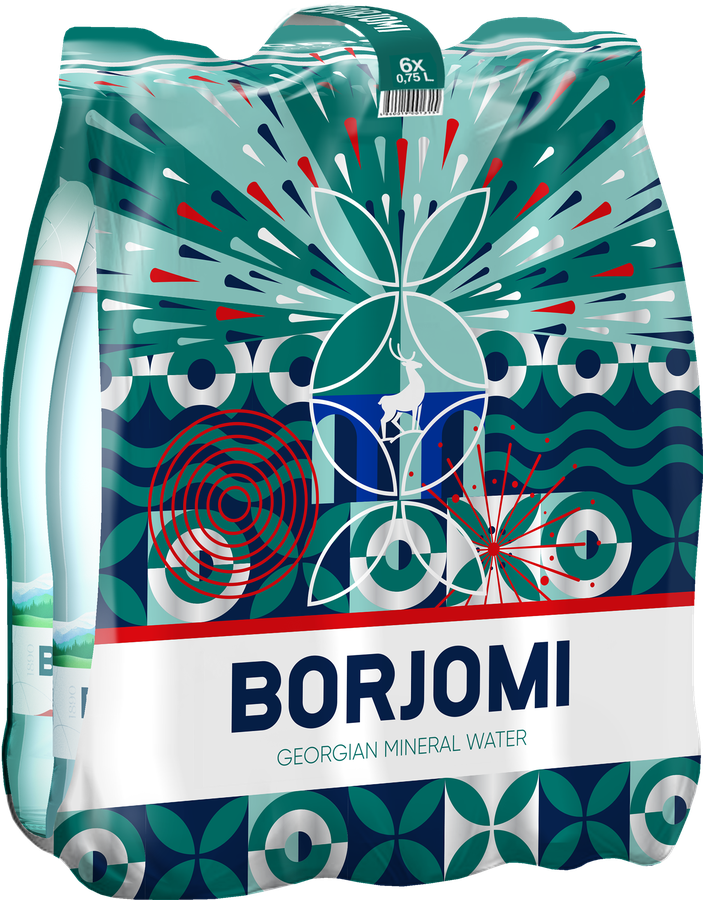 Вода минеральная BORJOMI природная газированная, 0.75л, предпросмотр