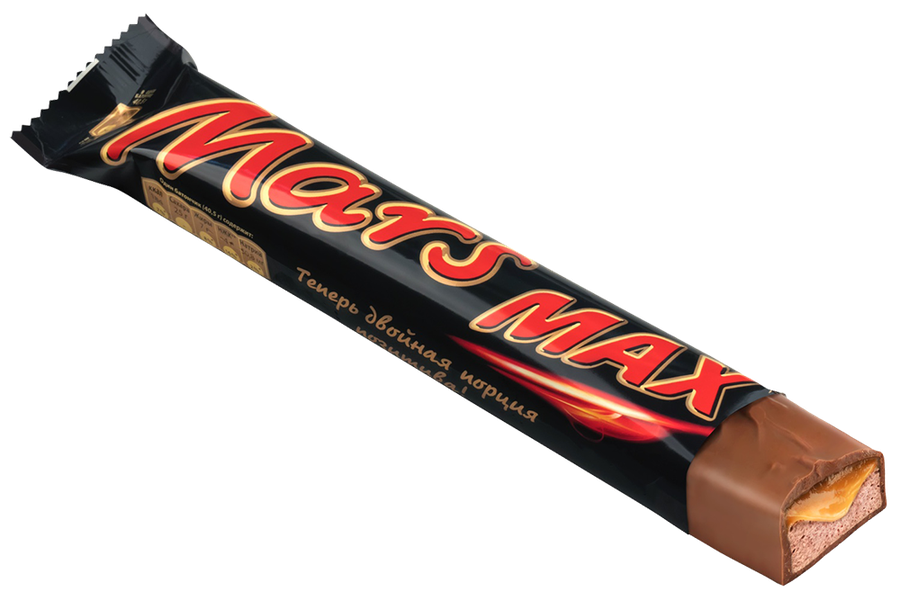 Батончик шоколадный MARS Max с нугой и карамелью, 81г, предпросмотр