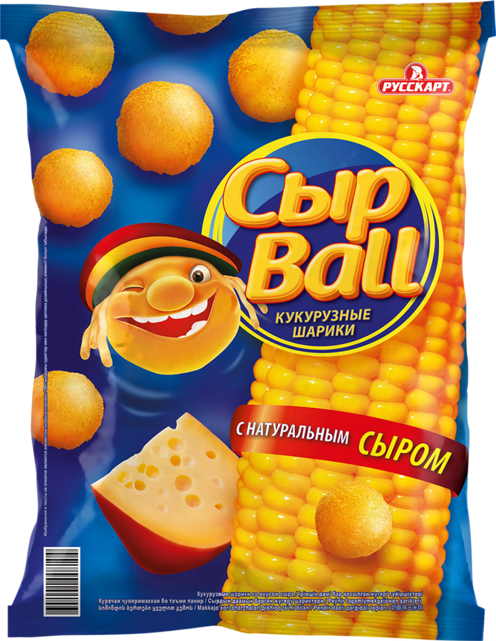Снеки кукурузные СЫРБОЛЛ со вкусом сыра, 140г, превью
