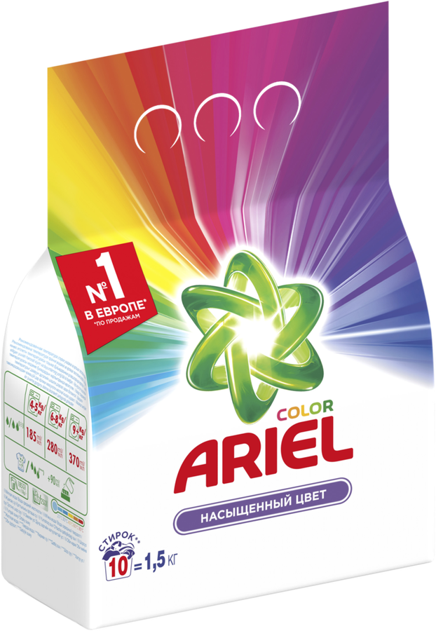 Стиральный порошок ARIEL Color&Style автомат, 1,5кг, превью