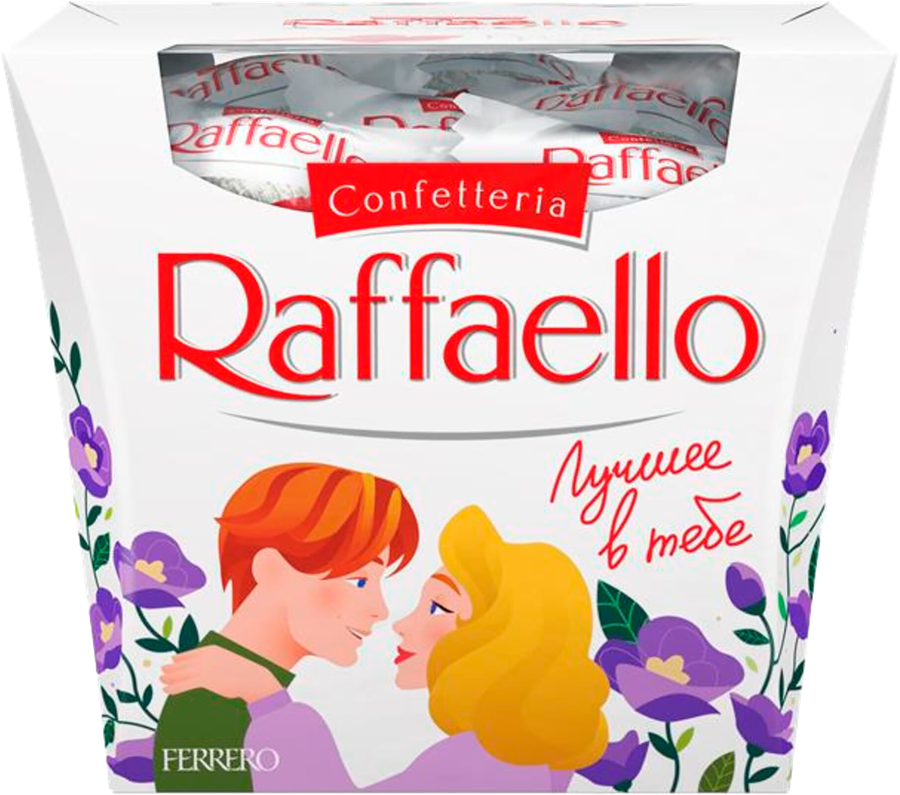 Конфеты RAFFAELLO с цельным миндальным орехом в кокосовой обсыпке, 150г, предпросмотр