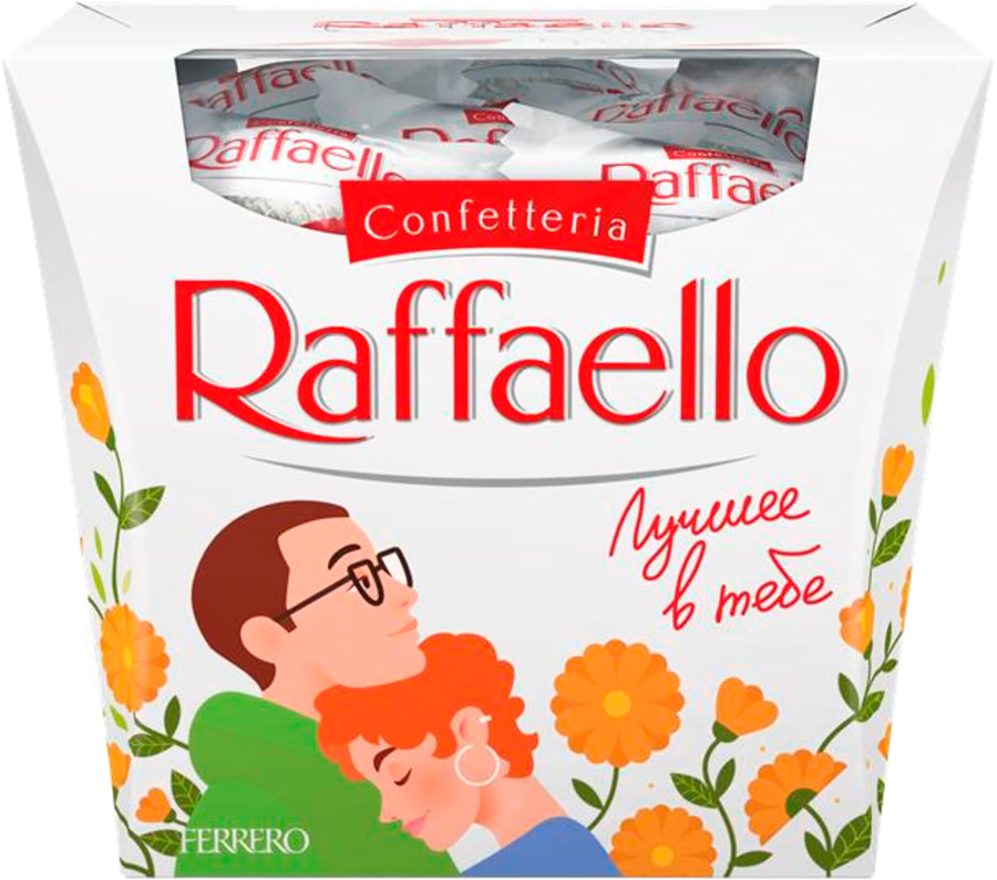 Конфеты RAFFAELLO с цельным миндальным орехом в кокосовой обсыпке, 150г, предпросмотр