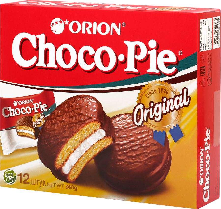 Пирожное ORION Choco Pie 12шт, 360г, превью