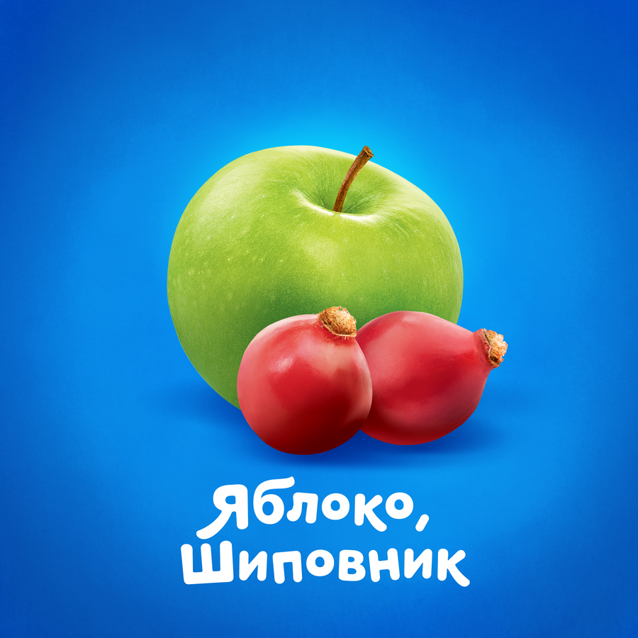 Сок детский АГУША Яблоко-шиповник, с 5 месяцев, 200мл, превью