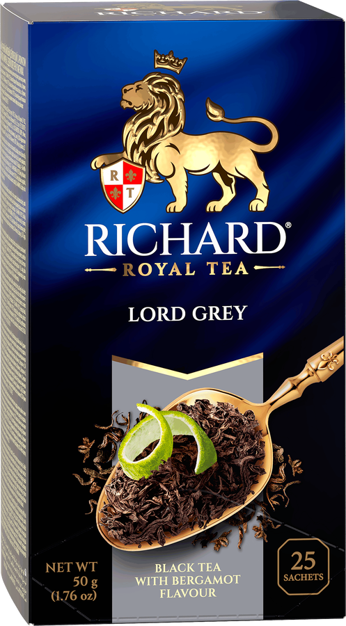 Чай черный RICHARD Lord Grey Цейлонский байховый, 25пак, предпросмотр
