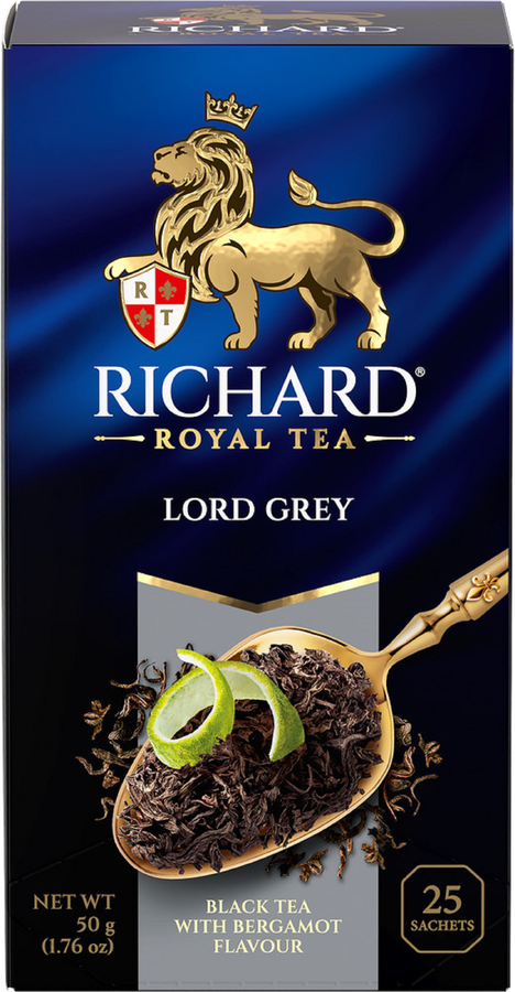 Чай черный RICHARD Lord Grey Цейлонский байховый, 25пак, предпросмотр
