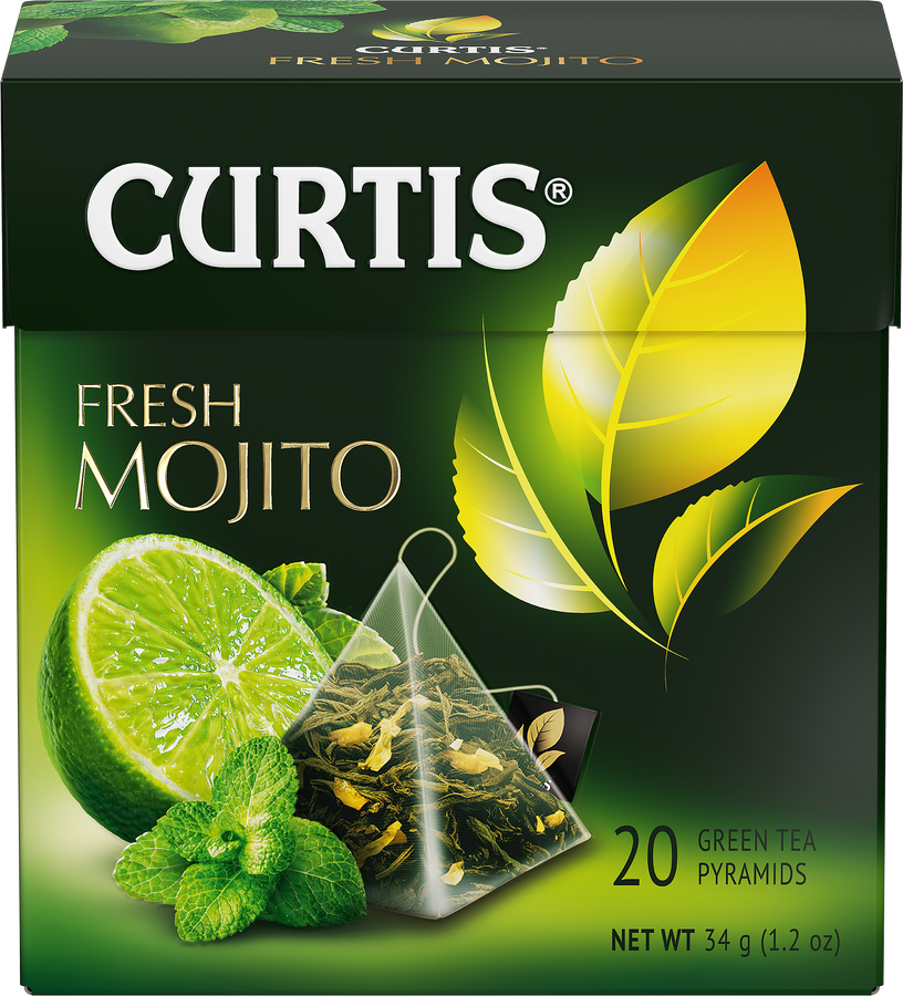 Чай зеленый CURTIS Fresh Mojito, 20х1,7г, предпросмотр