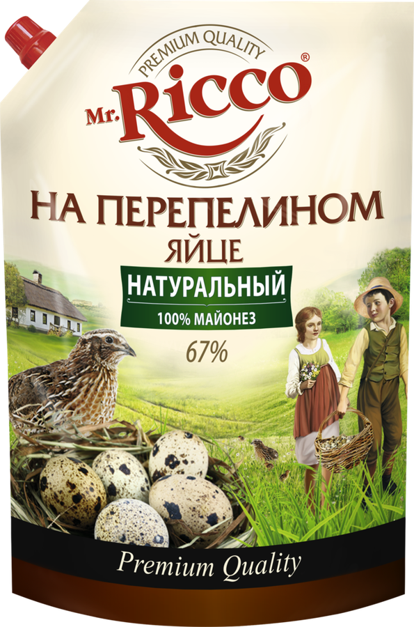 Майонез MR.RICCO Organic на перепелином яйце 67%, 800мл, превью