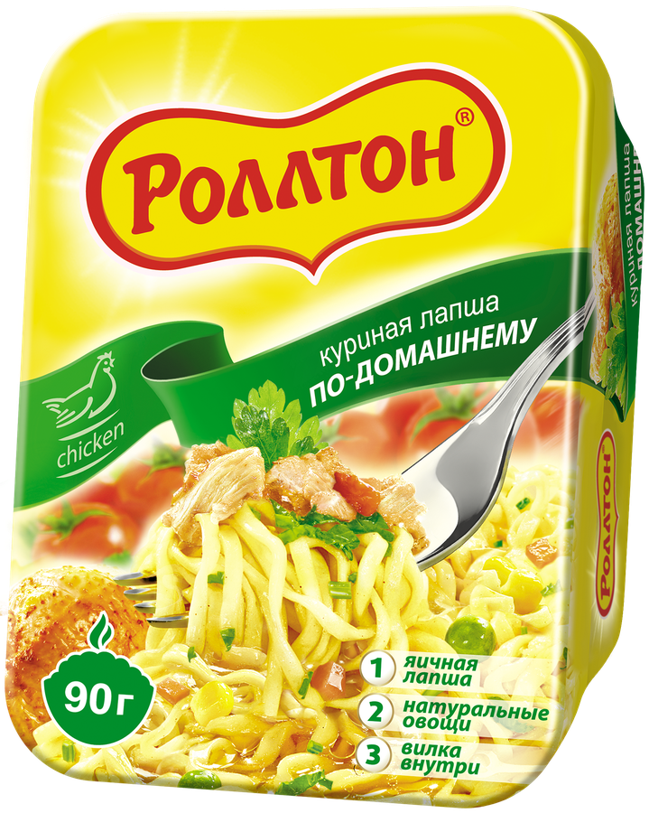Лапша РОЛЛТОН куриная По-домашнему, 90г, превью