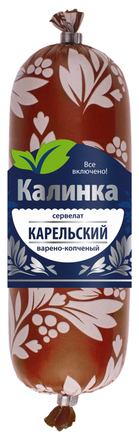 Колбаса копчено-вареная КАЛИНКА Сервелат Карельский, 350г, предпросмотр