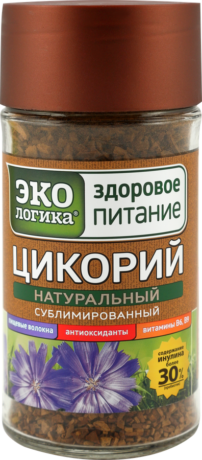 Цикорий растворимый ЗДОРОВОЕ ПИТАНИЕ натуральный сублимированный, ст/б, 85г, превью