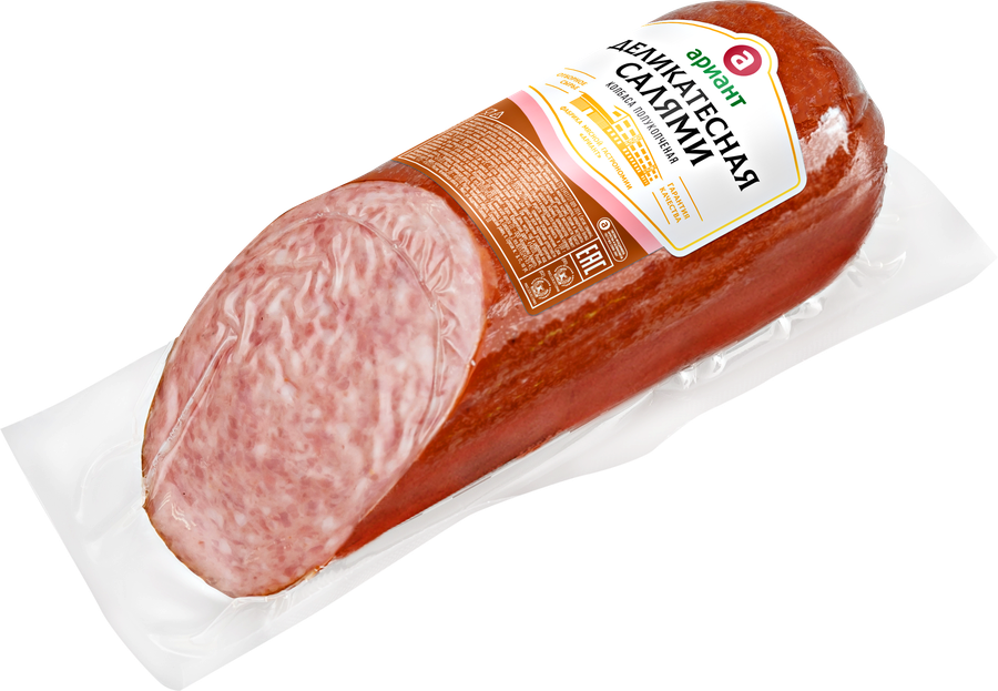 Колбаса полукопченая АРИАНТ Салями Деликатесная, 310г, предпросмотр