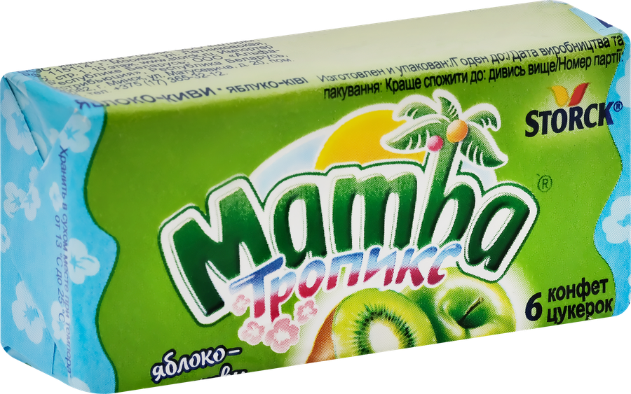 Конфеты жевательные MAMBA Тропикс, 26,5г, превью