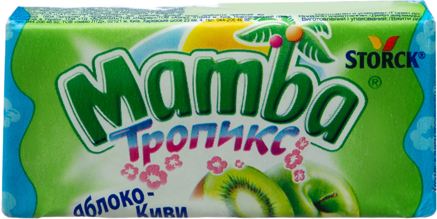 Конфеты жевательные MAMBA Тропикс, 26,5г, превью