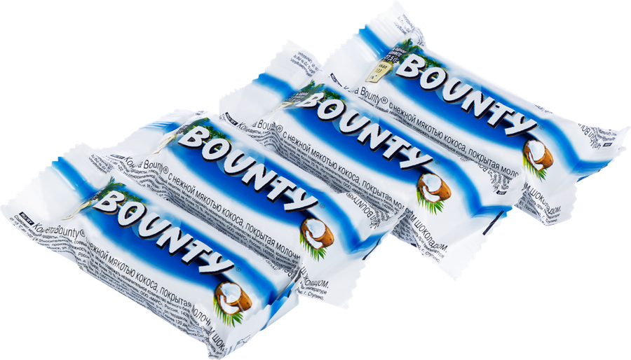 Конфеты шоколадные BOUNTY с нежной мякотью кокоса, весовые, превью