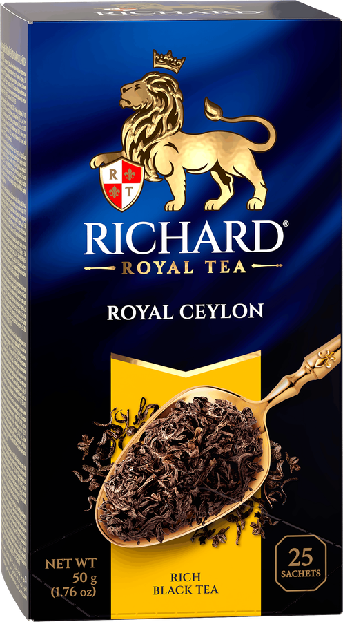 Чай черный RICHARD Royal Ceylon Цейлонский байховый, 25пак, превью