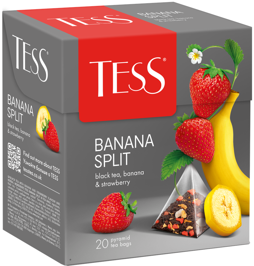Чай черный TESS Banana Split, 20пир, превью