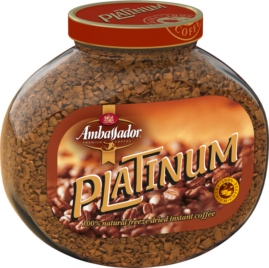 Кофе растворимый AMBASSADOR Platinum, ст/б, 190г, превью